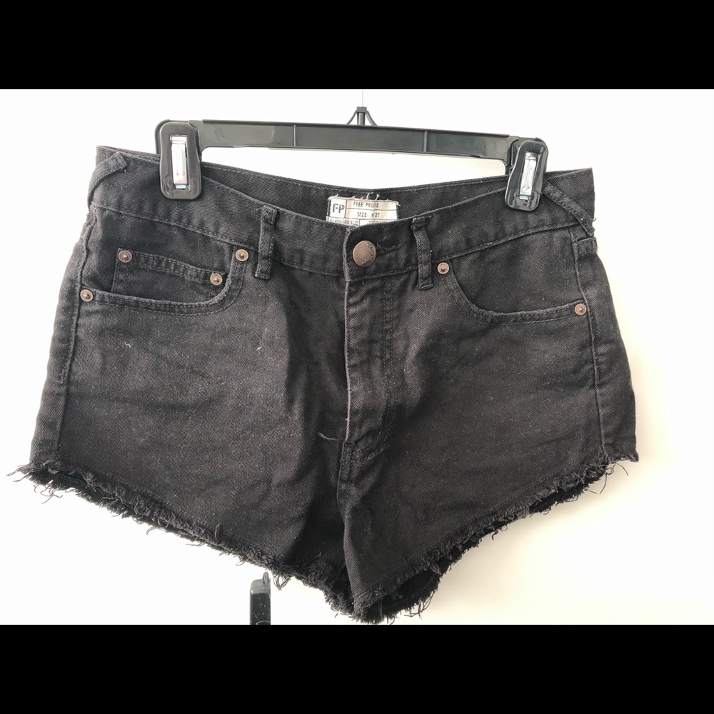 Free People denim shorts